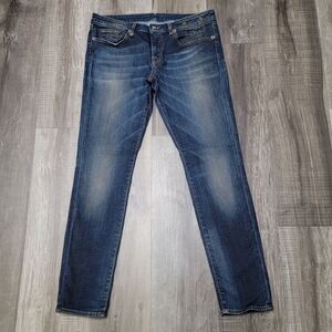 R13 Women's Skinny Jeans in Dark Blue